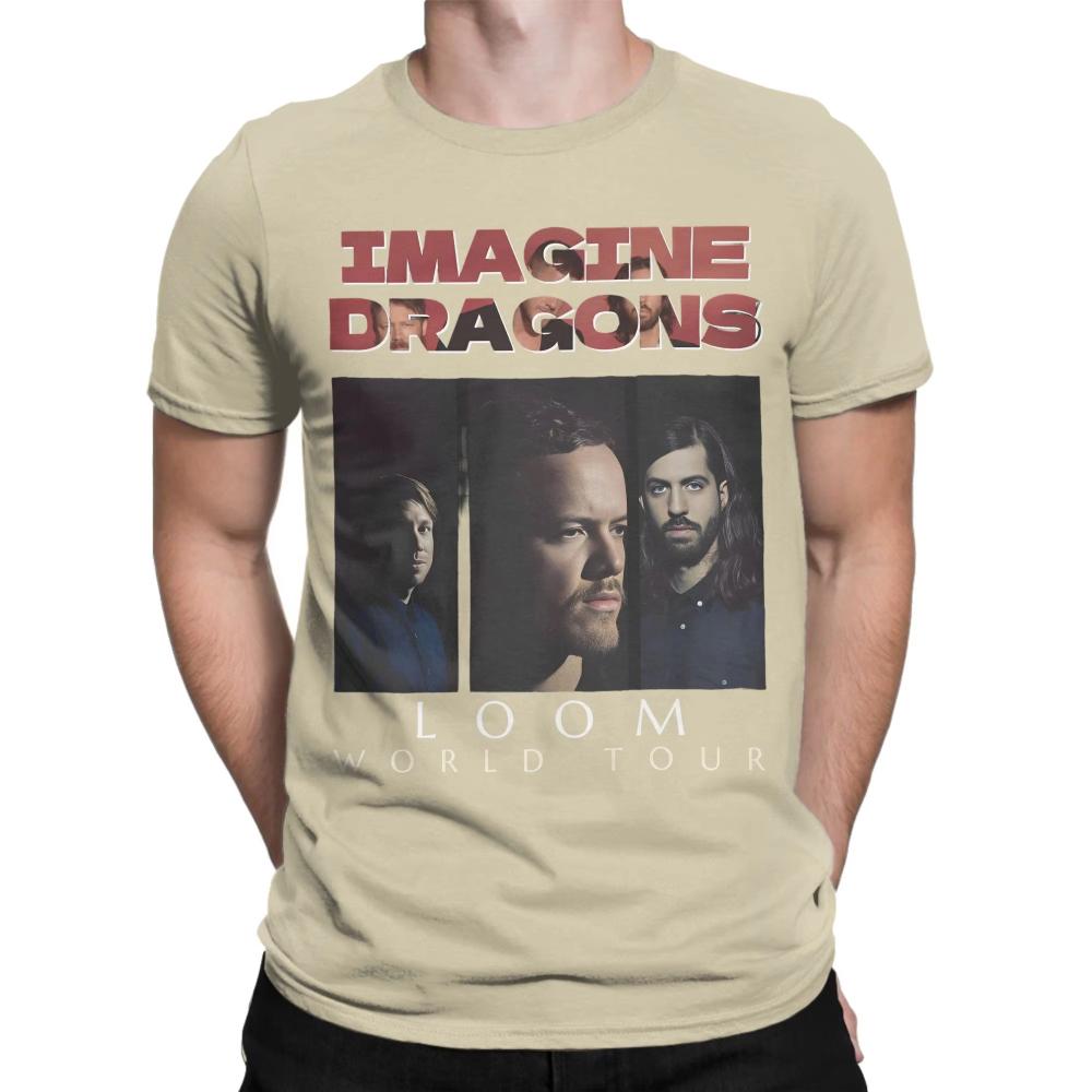 

Imagine Dragons Reflections Fans Tour 2025 Футболка для Чоловіків Жінок Бавовняна Футболка Круглий Виріз Футболки Чоловічий Короткий Рукав Одяг Великий Розмір M
