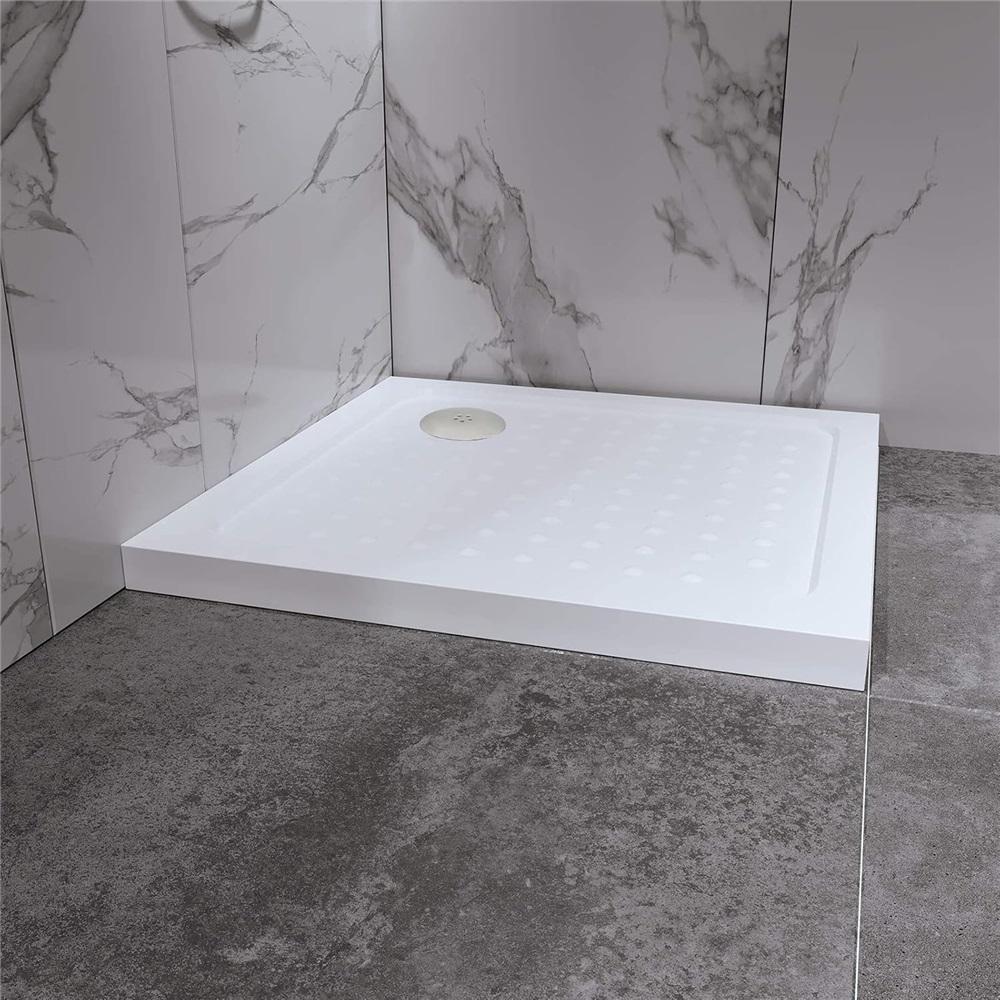 Shower Drain Cover, Chrome, 90mm/115mm, Modern, ABS Plastic And Metal, Removable Top, Fast Flow