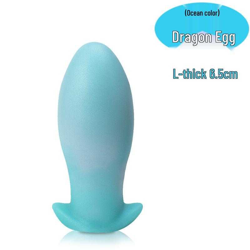 Liquid Silicone Dragon Egg Vaginal & Anal Plug - Portable and Popular