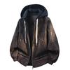 New spring hooded stylish PU leather jacket casual biker-style short men's jacket