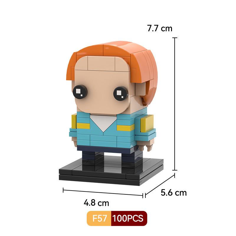 TV-Film MOC Baustein-Set Mike Dustin Eleven Bausteine Figuren Kinderspielzeug Sammlung Dinge Geburtstagsgeschenk