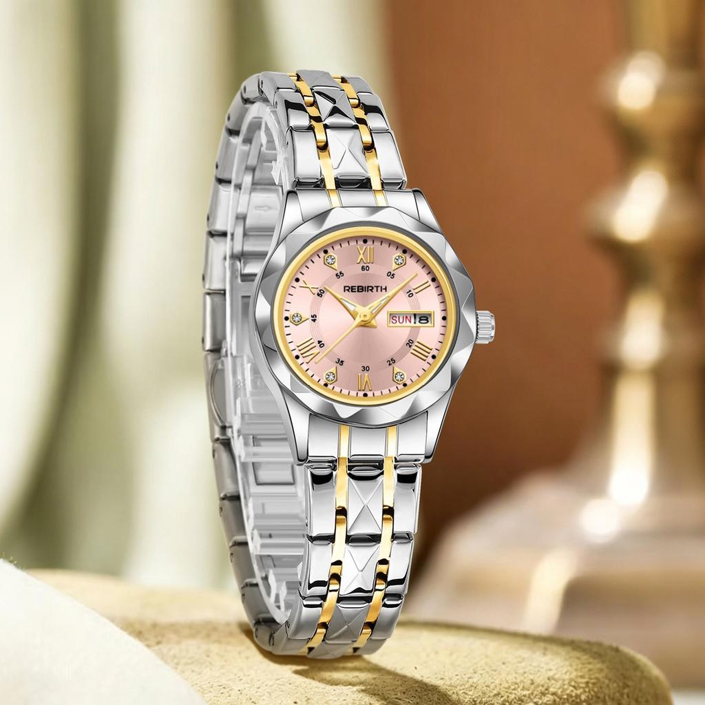 1 Piece of Women's Simple and Stylish Business Quartz Watch with Day and Date Display, Suitable for Daily Wear