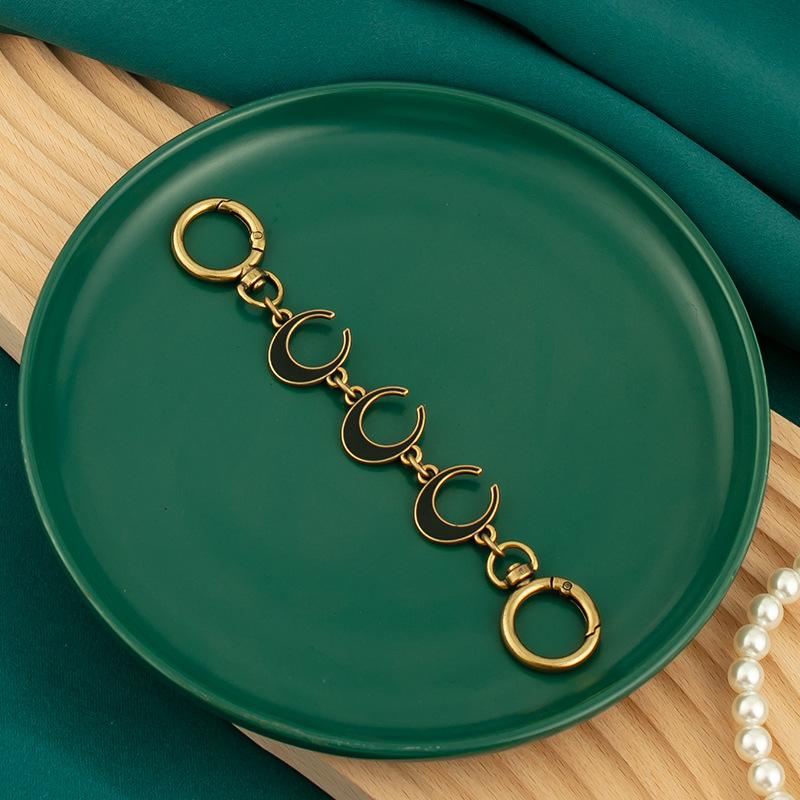 Bag Extension Chain Pearl Metal Accessories Love Buckle With One Shoulder Mahjong Armpit China-Chic Style