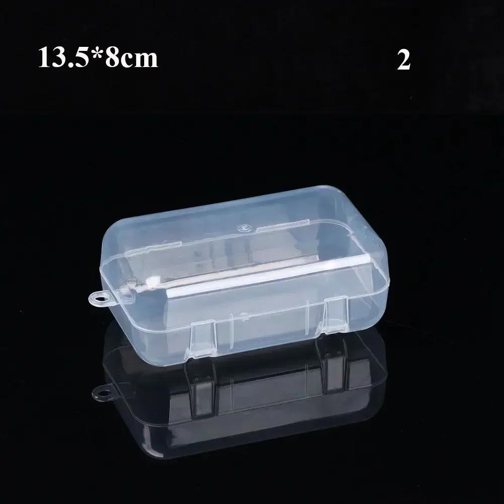 Transparent Storage Box Holding Case Jewelry Beads Container Fishing Tools Accessories Box Small Items Sundries Organizer