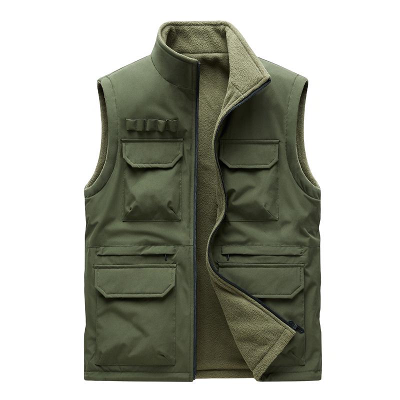 Plus Size Outdoor Fishing Photography Vest with Logo Print