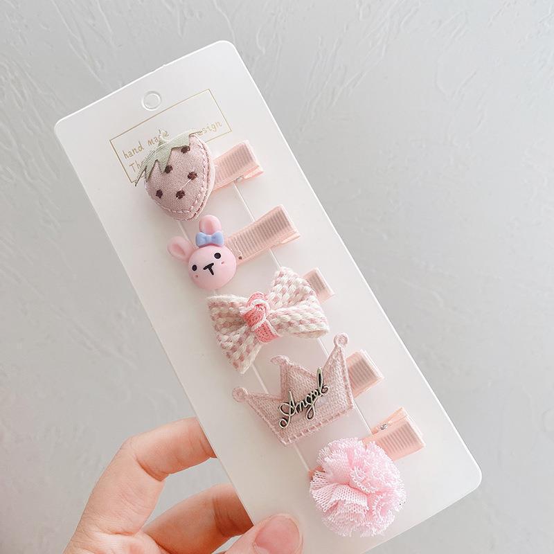 Children'S Hairpin Bag Cloth, Duck Bill Clip Cloth, Bow Root, Princess Hairpin, Cute Little Flower Girl Hair Accessories