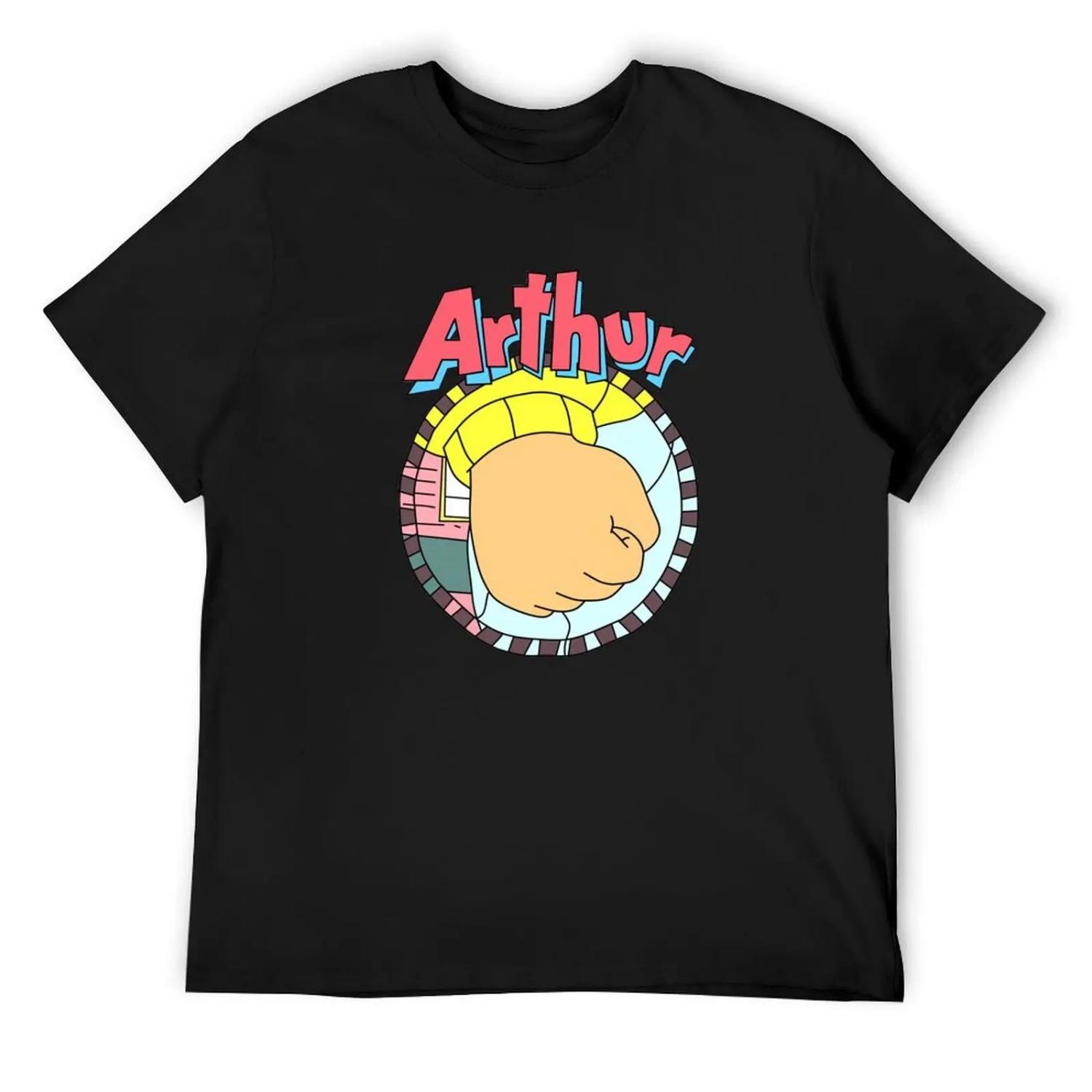 Arthur Fist Meme T-Shirt aesthetic clothes new gifts and t-shirts Blouse T-shirts for men cotton XXXXXL чёрный