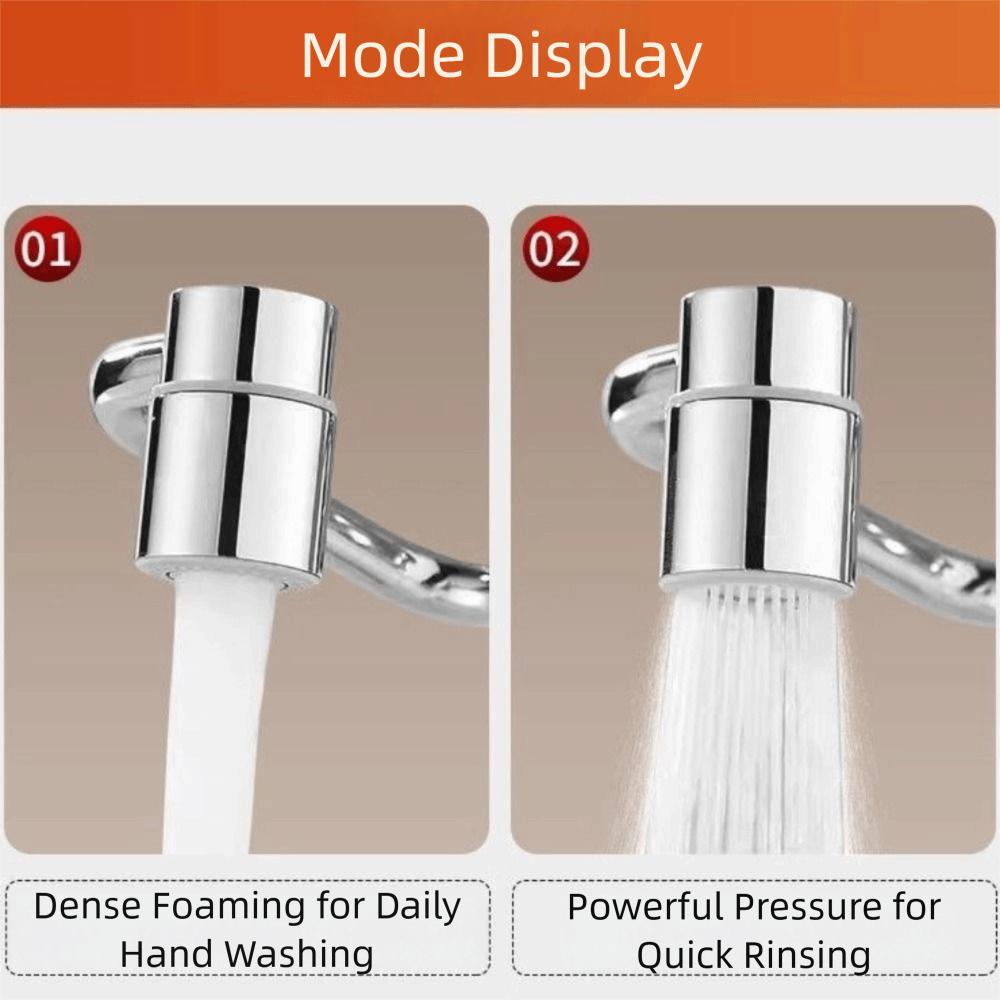 Zinc Zinc Alloy Rotating Spray Faucet U Shaped Faucet Nozzle Adapter Water Tap Nozzle Faucet Extender  Sink