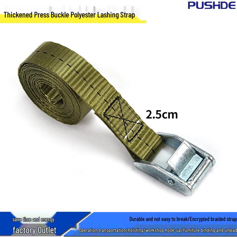 Thickened Zinc Alloy Buckle Lashing Strap for Logistics and Rescue
