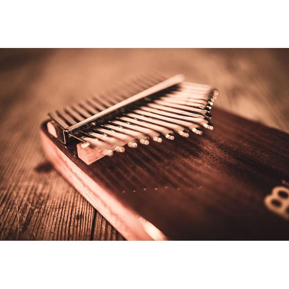 Sonic Energy Kalimba Sound Hole Collection 17 Keys Acacia C Major Scale KL1705H Includes Case Bag Cloth Tuning Hammer