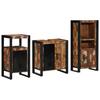 Bathroom Furniture Set with Shelf 3 Pcs Solid Upcycled Wood