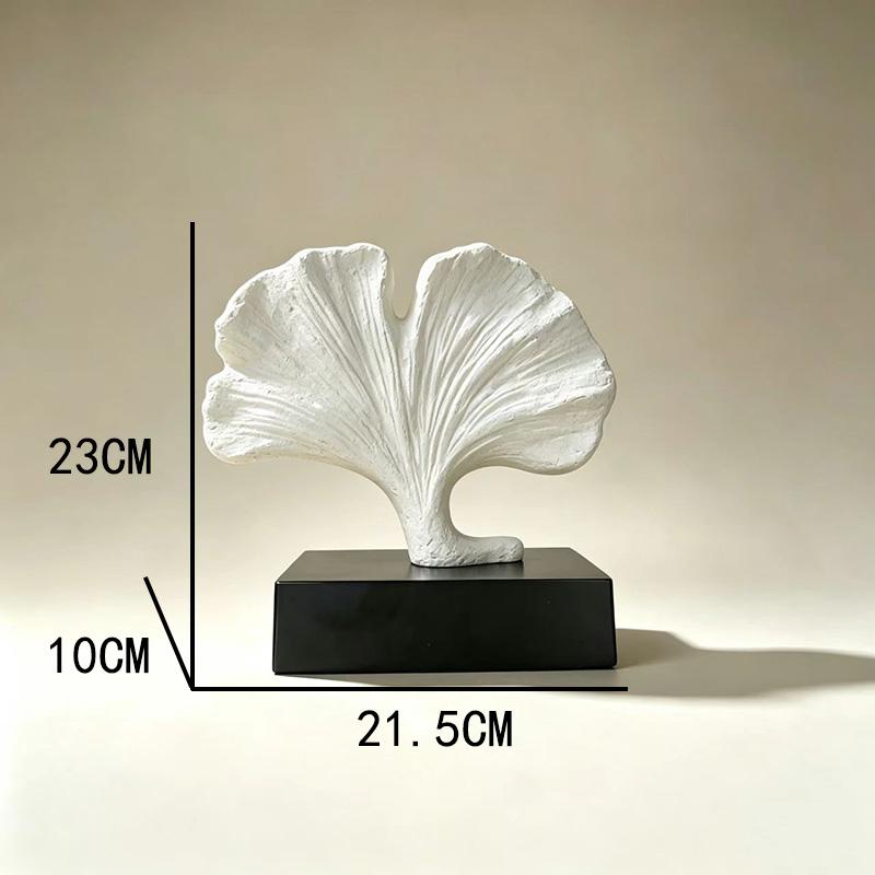 Handmade Pop Art Resin Ginkgo Leaf Ornament Chinese Style Living Room & Hotel Decoration