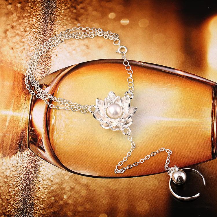 Zhu Xian Qingyunzhi Baguio Sad Flower Bracelet Ancient Clothing Hehuanling Lotus Bracelet Ring Integrated Women's Accessories