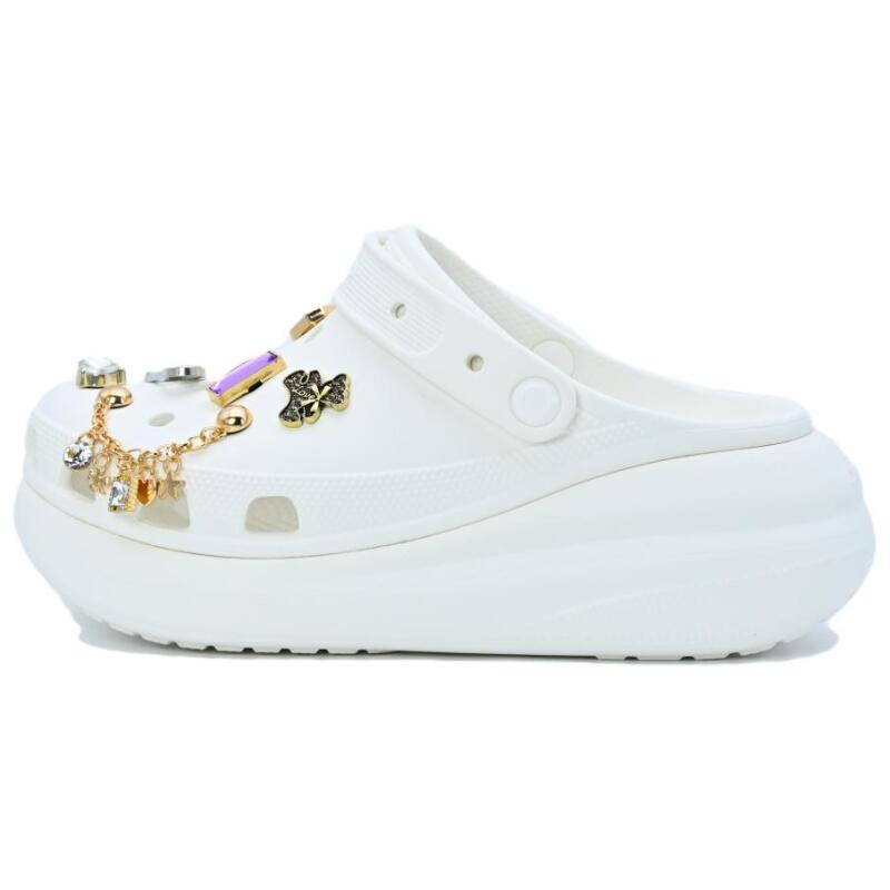 Crocs Crush Clog EVA Exquisite and Versatile Hole Shoes Unisex White