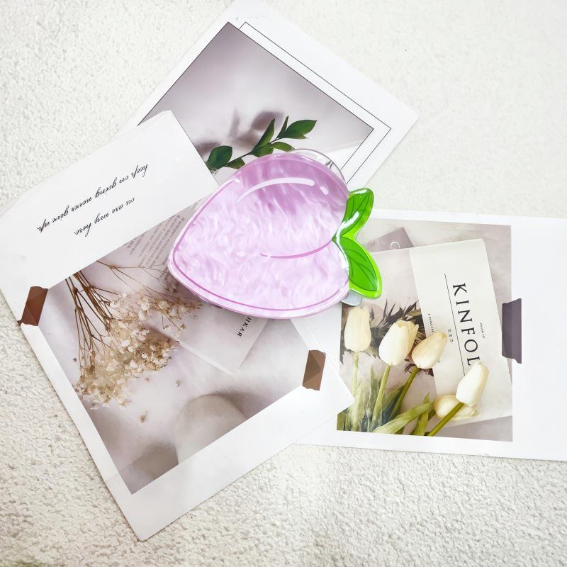 Fashionable Fruit Hair Clips: Cute Strawberry, Lemon, Peach Shark Clips for Women