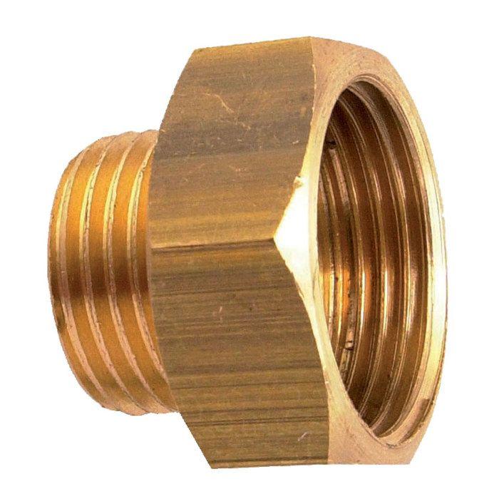Raccord laiton - GARIS - D055035 - Réduction Mâle 15/21 - Femelle 26/34 - À visser