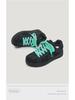 Black Warrior Mint Mambo Street Trend Unisex Low-Top Sneakers