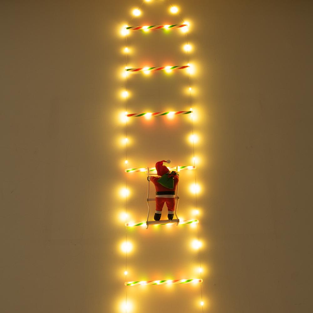 LED žebříkové světla Vánoční dekorace Venkovní nádvoří Zahrada Santa Claus Lezoucí žebřík Světlo pro sváteční dekoraci