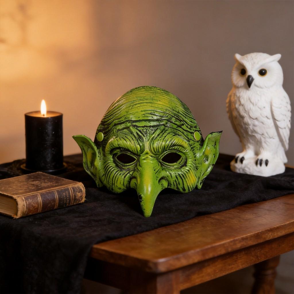Halloween Hexenmasken-Requisite aus PU-Schaumstoff für Kostümpartys