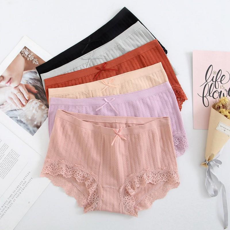 

Женское нижнее белье Антибактериальные высокоэластичные трусы со средней талией