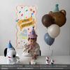 Retro Cartoon Birthday Backdrop for Kids' Party - First Birthday Decor