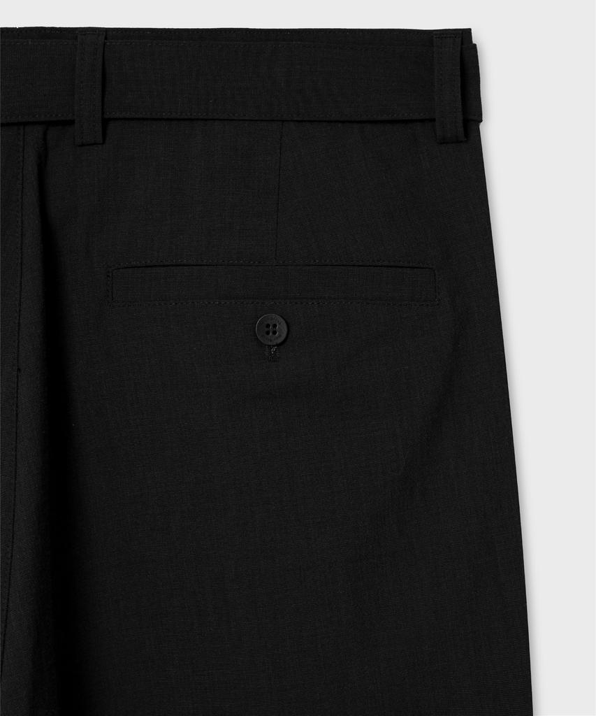 NONBLANK [Summer] Summer Cool Touch Belted Wide Fit Pants_Black