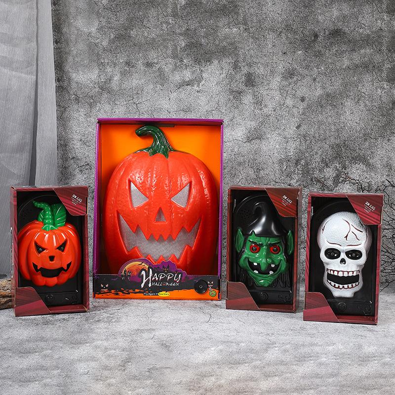 Halloween Kürbis Türklingel Spukhaus Gruselige Elektrische Türklingel Skelett Kostüm Requisiten Party Dekoration Artikel