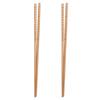 2Pairs Elegant Modern Long Wood Chopsticks 42Cm Comfort Grip Oil Resistant for Hotpot Cooking Stir Fry Noodle Chafing Dish