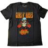 Men's Guns N Roses UK Tour '87 (Back Print) Slim Fit T-shirt X-Large Black