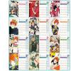 Haikyuu Calendar 2025-2026 Desk Calendar with Photo Stickers, Schedule, Simple Decor, Photo Album, Support Goods, Stationery, Office Supplies, Home Of