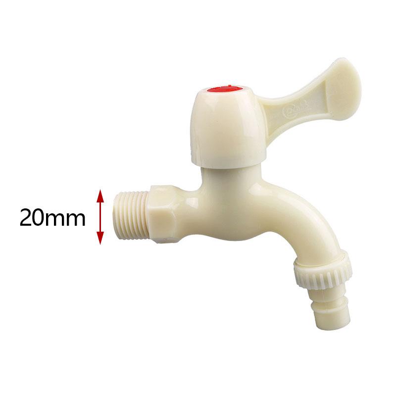 Пластиковый кран 20/25 мм, водопроводный кран, коннектор для садового полива, кухонный, ванный кран
