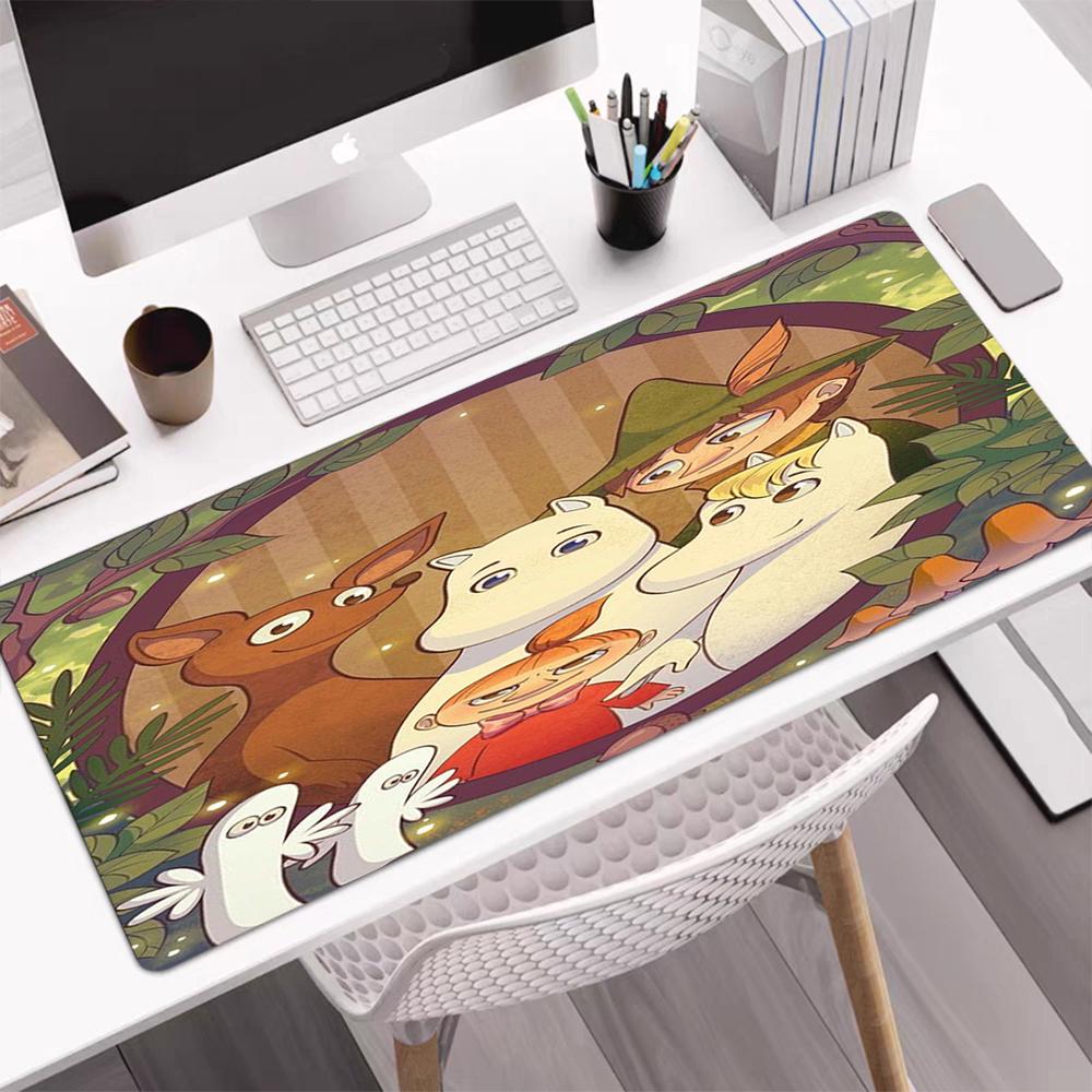 Moomin Theme Mouse Pad, Non Slip Rubber Base, Multifunctional Office & Home Decor, Perfect for Workspace Personalization.