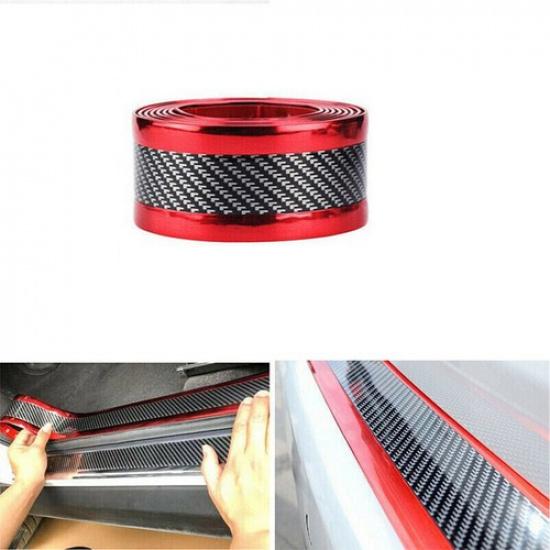 Auto Car Carbon Fiber Door Plate Bumper Sill Scuff Cover Anti Scratch Sticker