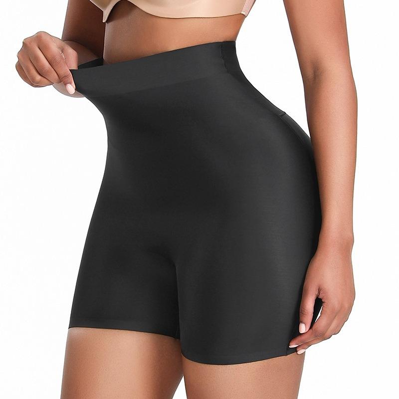 Women High Waist Seamless Tummy & Hips Control Shapewear Shorts S чёрный