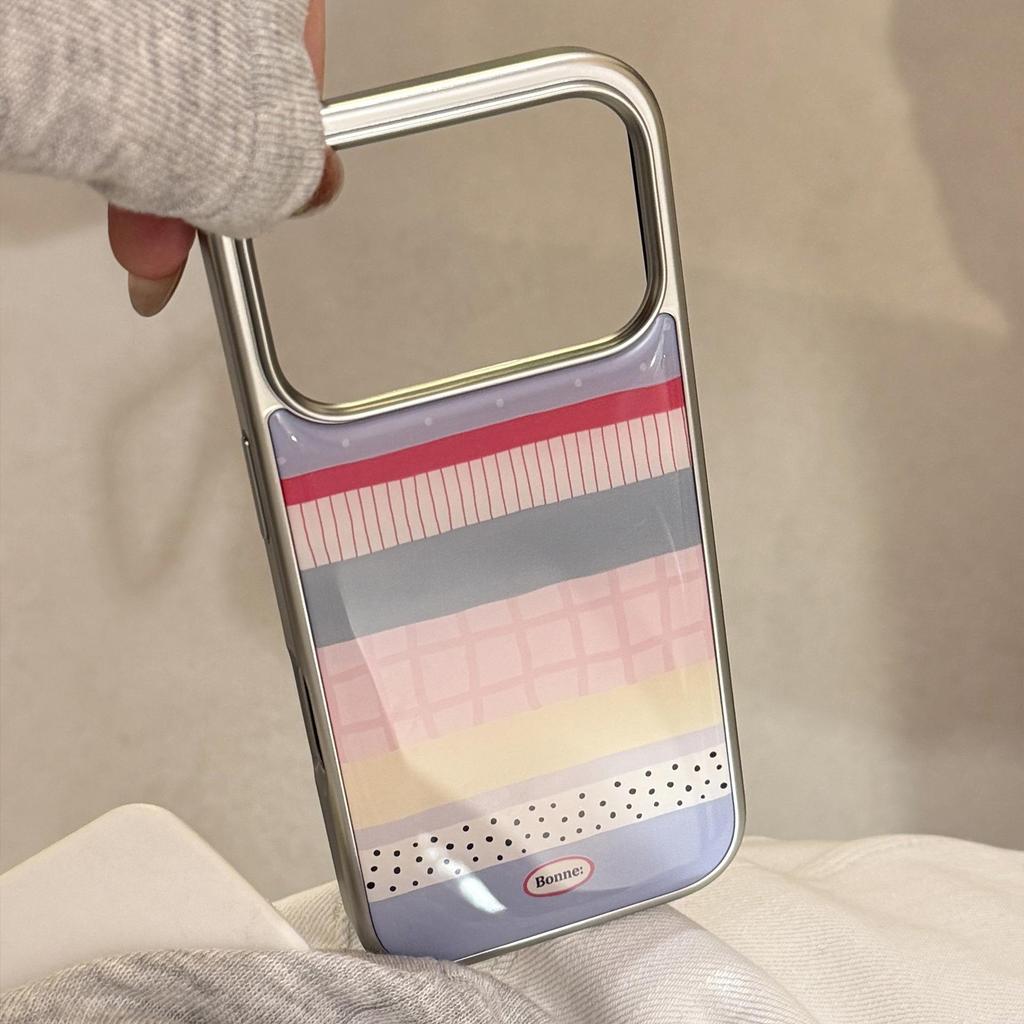 Bunte gestreifte Handyhülle für iPhone 17 und iPhone 17 Pro Max