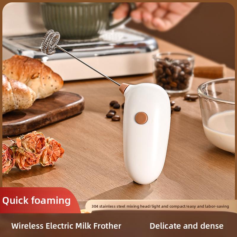 1PC Milk Frother Handheld Egg Beater Coffee Milk Cappuccino Mixer Electric Wireless Whisk Kitchen Mixer Stirrer