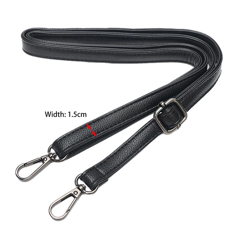 

Ручка-ремень для сумки Черный ПУ Аксессуары для женской сумки с карабином/крюком-собачкой Ширина 1,5 см