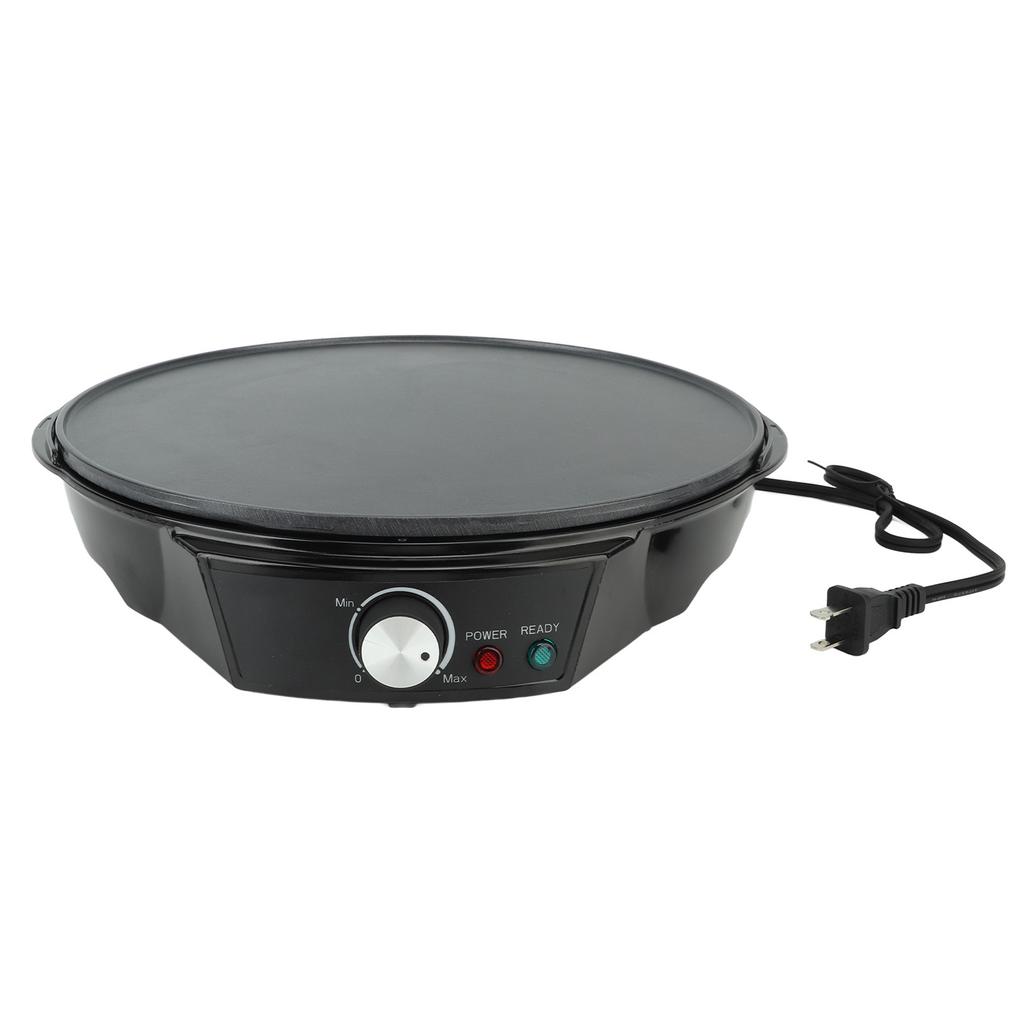900W Electric Crepe Maker Griddle 30cm Nonstick Grill Pan Adjustable Temperature Control With Tools