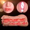 3 IN 1 Artificial Vagina for Men Masturbator Cup Deep Throat Real Oral Male Masturbation Blowjob Anal Clit Silicone Sex Toys 18+