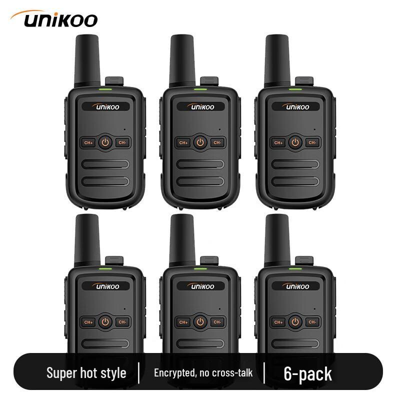 

UNIKOO MAX1.0 Long Range 5W Walkie-Talkie 6-Pack (CN version)