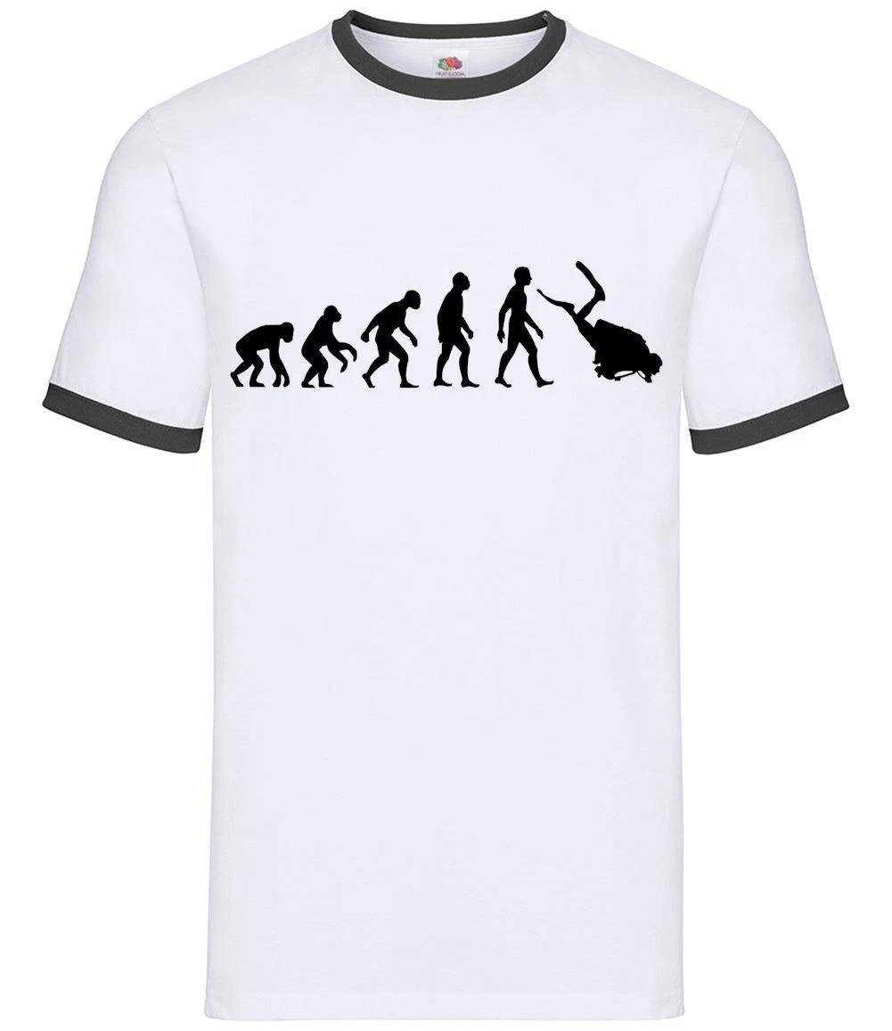 Evolution of Man Scuba Diving - Mens Ringer - Diver Sea Sports L