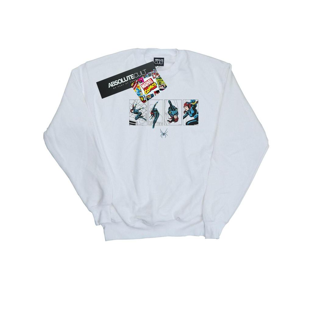 Marvel Comics Mens Black Widow Comic Strip Sweatshirt