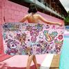 Kawaii T-Tokidoki Anime Beach Towel Colorful Bath Towels For Girl Microfiber Quick Dry Sand Free Beach Yoga Spa Gym Pool