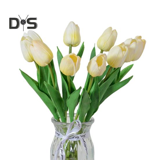 10 Stück künstliche Tulpen mit Stiel, realistisch, für Zuhause, Büro, Tischdekoration, Hochzeit, Kunstblumenzweig, künstliche Blumenarrangement, Dekoration, Foto