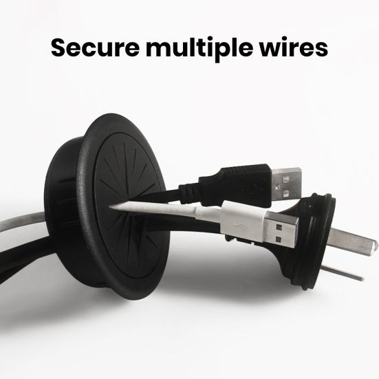 Computer Desk Threading Hole Cover Plate Rice-shaped Round Desk Hole Desktop Opening Wire Buckle Cover Plastic Decorative Cover