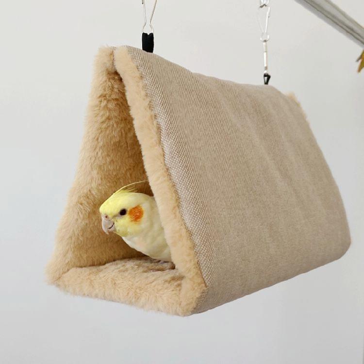 Hanging Pet Bird Cage Swing Parrot Tent Bed Cute Birdcage Perch Stand Swing Toy