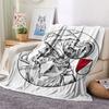 AFC Ajax Amsterdam Printed Flannel Blanket, soft throw for bedroom sofa, washable,soccer fan merchandise, great gift.