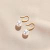 S925 Sterling Silver Large Pearl Dangle Earrings for Women - 2024 Niche Design Ear Hooks, High-End Temperament Jewelry.