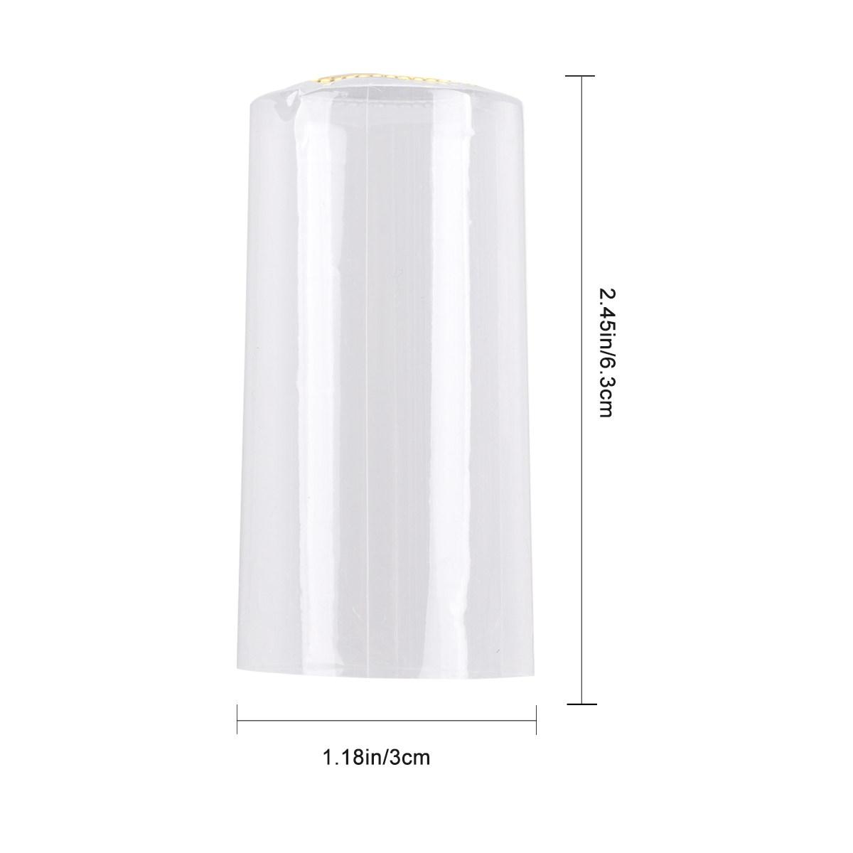 

100Pcs Wine Bottle Capsules Stopper Heat Shrink Sealing Cap Easy to Open with Tear Off Tabs Wine Bottle Caps прозрачный