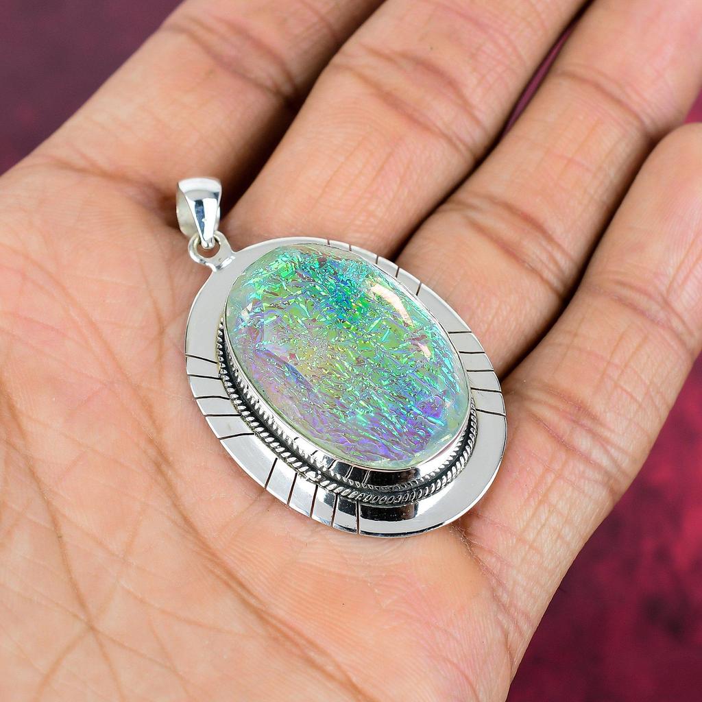 Triplet Opal Pendant, Gemstone Jewelry 925 Solid Sterling Silver Pendant, Gift For Women Handmade Pendant